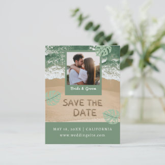 Sparkort för tillkännagivande meddelande vykort