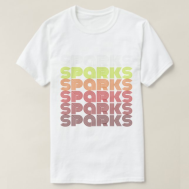 Sparks Band-Vintage T Shirt (Design framsida)