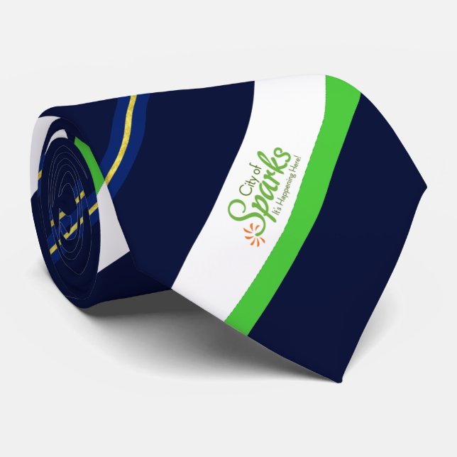 Sparks (Nevada) City flagga Neck Tie Slips (Rullad)