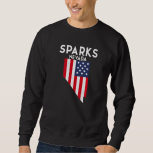 Sparks Nevada USA delstat Amerika Resa Nevadan   Lång Ärmad Tröja