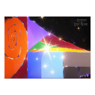 Sparks Rainbow Spiral Art Print Fototryck