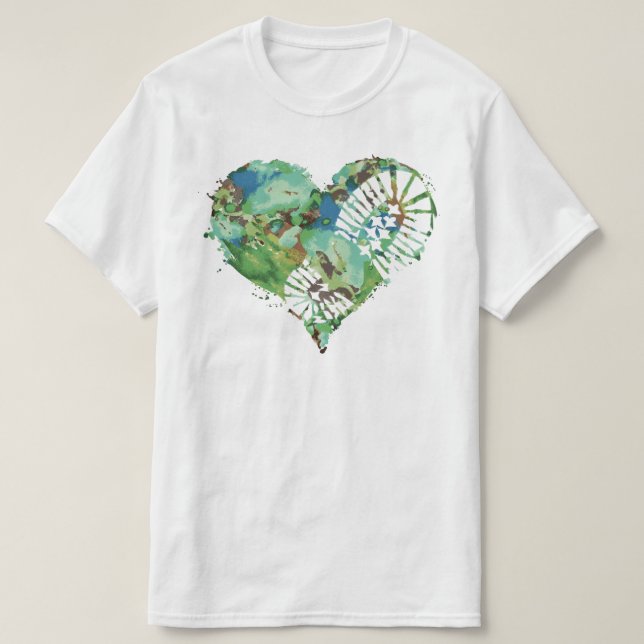 sparkstövlar hjärta t shirt (Design framsida)