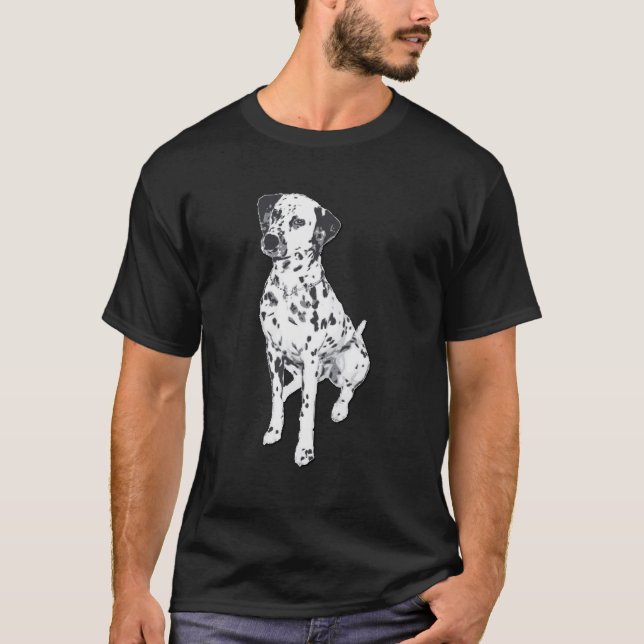 Sparky Dalmatien Hund T-shirt (Framsida)
