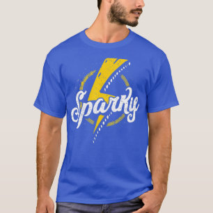 Sparky Electrician Funny Lineman Pappa Retro Gifts T Shirt