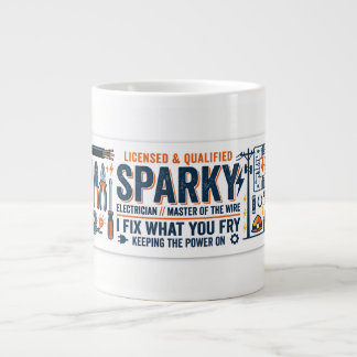 Sparky elektriker present jumbo mugg