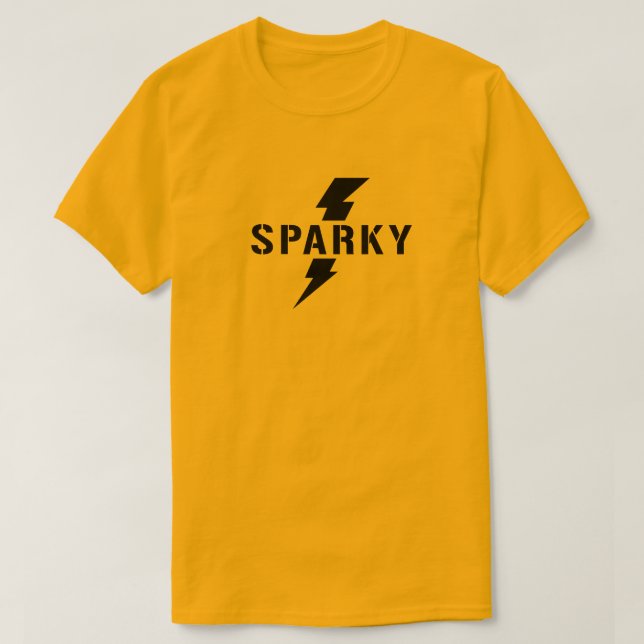 Sparky elektriker t-shirt (Design framsida)