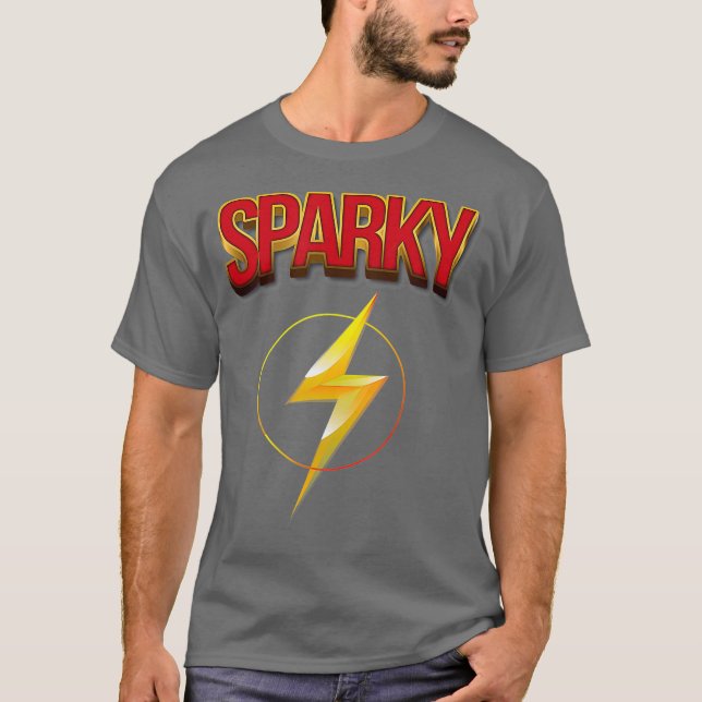 Sparky Funny Electrical Ingenjör Electrician T Shirt (Framsida)