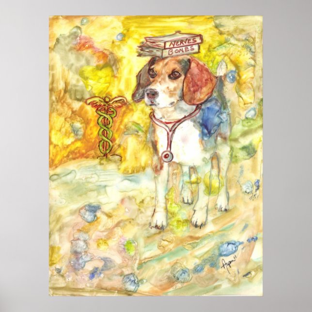 Sparky går till läkarskola poster (Framsidan)