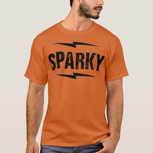 Sparky Journeyman Electrician Gift Premium T Shirt (Framsida)