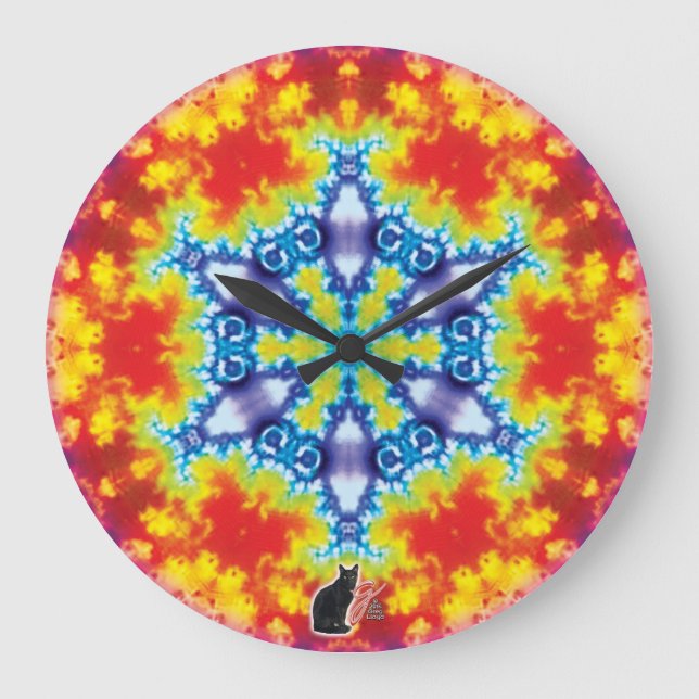 Sparky Kaleidoscope Stor Klocka (Framsida)