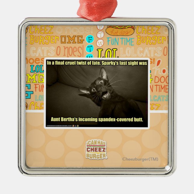 Sparkys sist sikt julgransprydnad metall (Framsidan)