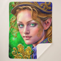 Spärlande Emerald St. Patrick's Day Artwork