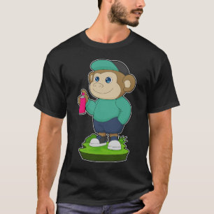 Spårning av monkey Painter-skrivare T Shirt