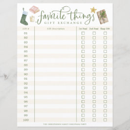 Spårning för presentutbyte med favoritprylar #81-1