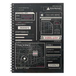 Spårning - Teknobrutalist Streetwear Design Anteckningsbok