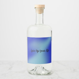 Spärra etiketten för livs- och dryckesmat spritflaskor etikett