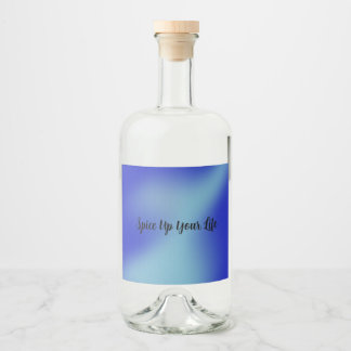 Spärra etiketten för livs- och dryckesmat spritflaskor etikett