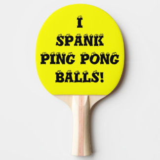 Spärra mig Gult Anpassningsbar Ping Pong Paddles a Pingisracket
