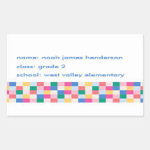 Spärrande Multifärgad block Mönster