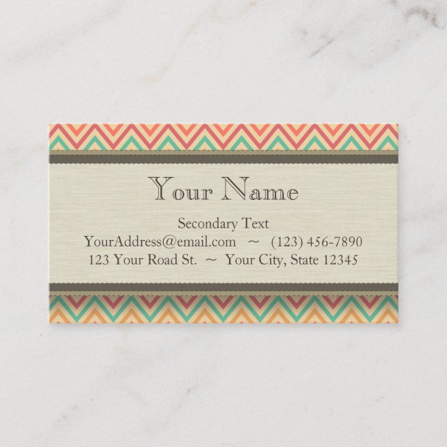 Sparrar för regnbågeGrungesicksack Visitkort (Framsida)