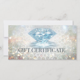 Spärrdiamant Juvelry Designer Gift Card Tack Kort