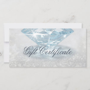 Spärrdiamant Juvelry Designer Gift Card Tack Kort