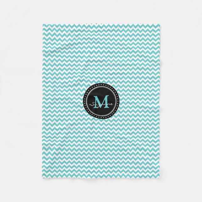 Sparre för abstrakt för MonogramAquavit Fleecefilt (Framsidan)