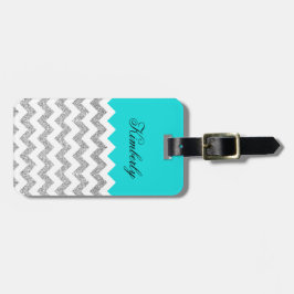 Sparre för kricka- och silverFauxglitter Bagagebricka