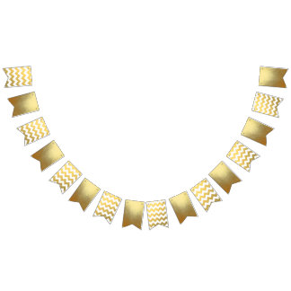 Sparre & guld- partyBuntingbaner Vimplar