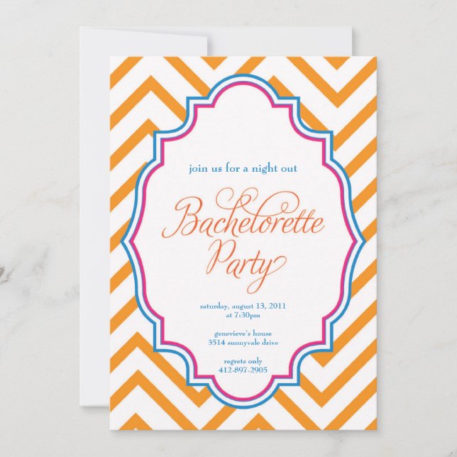 SPARRE - inbjudan för flickanatt ut BACHELORETTE- (Framsida)