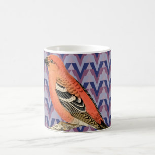 Sparre- och vintagerosafågel kaffemugg