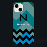 sparre personifierat modernt<br><div class="desc">För den stilfulla kvinnan görar randig en kall design av svart- och blåttsicksacken för att personifiera med namn och för att märka med sina initialer</div>