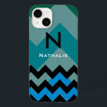 sparre personifierat modernt<br><div class="desc">För den stilfulla kvinnan görar randig en kall design av svart- och blåttsicksacken för att personifiera med namn och för att märka med sina initialer</div>