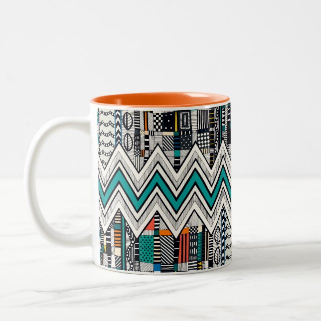 SPARRE teal Two-Tone Coffee Mugg (Vänster)
