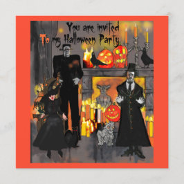Sparregård Halloweenfest-inbjudan Inbjudningar