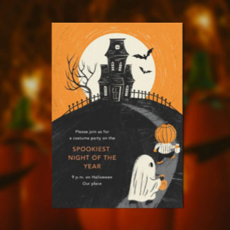 Sparregård Halloweenfest Invitation Inbjudningar