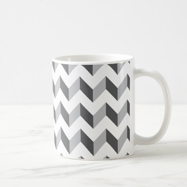 Sparresicksackgrå färg kaffemugg (Höger)