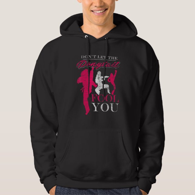 Sparring Idrottsman Girls Japanska martialkonst Ka Hoodie (Framsida)