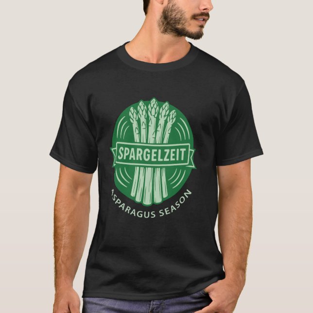 Sparris säsongmarknad Färska grönsaker T Shirt (Framsida)