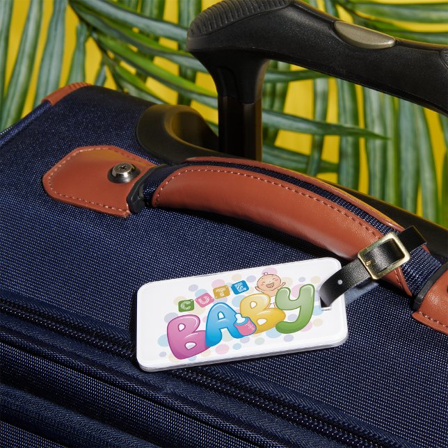 Spärrmärken för Cute Baby Bagagebricka (Skapare uppladdad)
