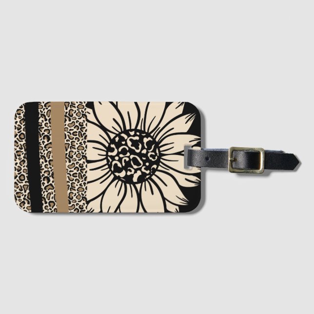 Spärrmärken: Solros Safari Bagagebricka (Framsida horisontal)