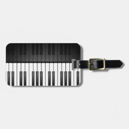 Spärrmärkord för Piano Tangentbord Design Bagagebricka