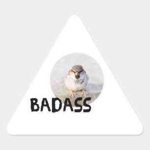 Sparrow - Badass Triangelformat Klistermärke