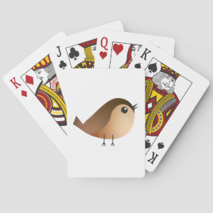 Sparrow Bird Tecknad Casinokort
