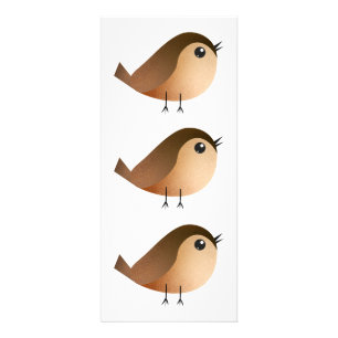 Sparrow Bird Tecknad Reklamkort