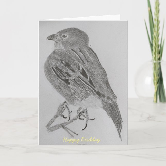 Sparrow Birthday-kort Kort (Framsida)