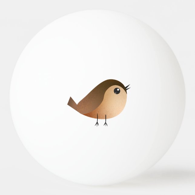 Sparrow Fågel Tecknad Film  Pingisboll (Framsidan)