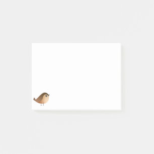 Sparrow Fågel Tecknad Film Post-it Block