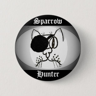 Sparrow Hunter Pirat Kattunge Knapp