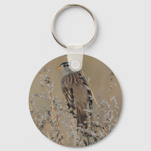 Sparrow i gräset Keychain Nyckelring